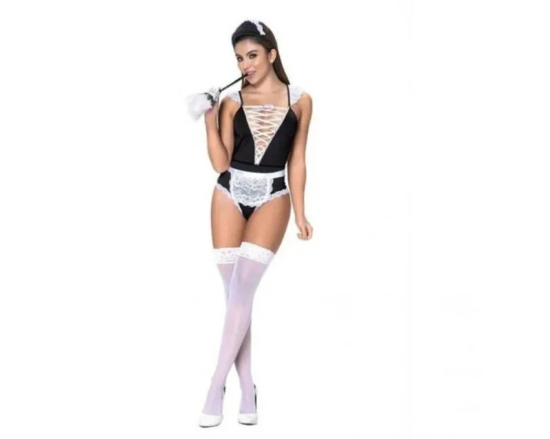 3 piece french maid costume set