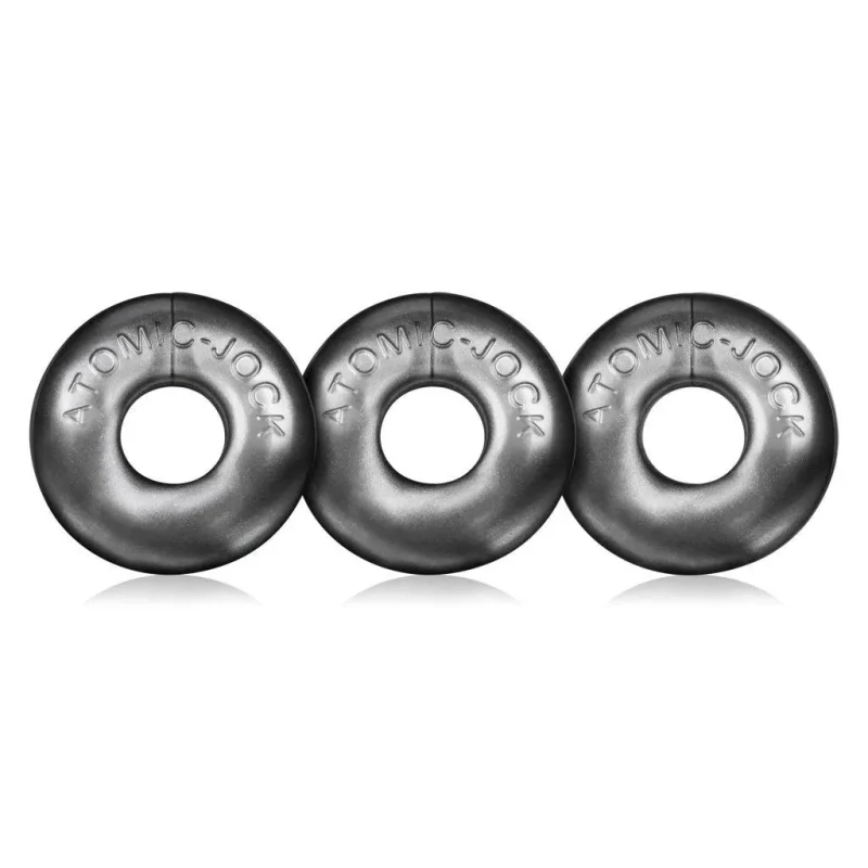 3 piece steel cock ring set