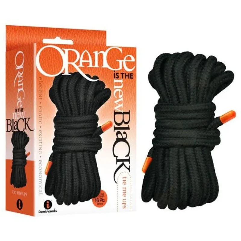 5m black bondage rope orange is the new black tie me ups