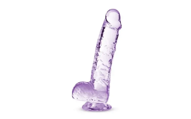 6 inch amethyst crystal dildo by naturally yours