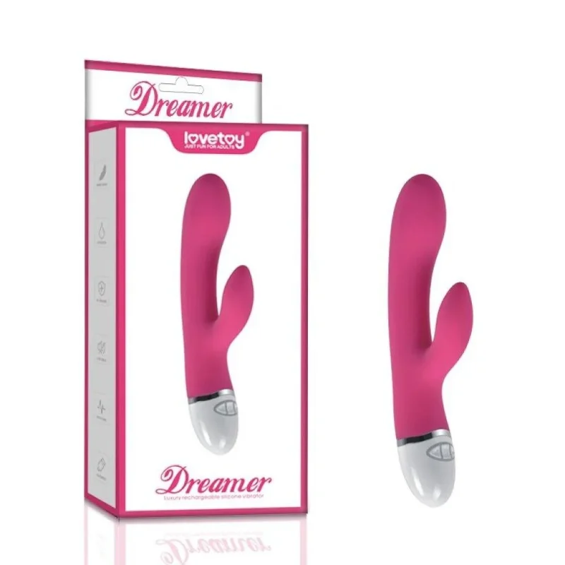 7 mode pink rechargeable silicone rabbit vibrator