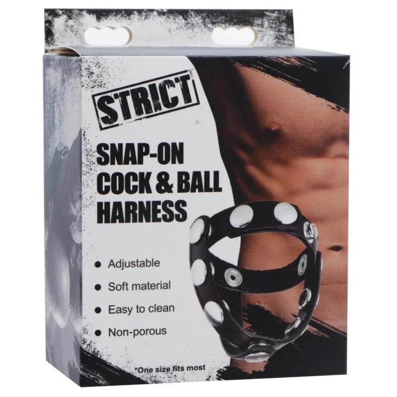 adjustable cock and ball harness for men