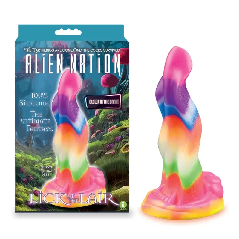 alien nation fantasy dong glow in dark rainbow 17 8 cm