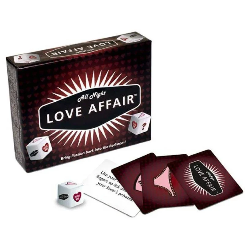 all night love affair adult card game for couples