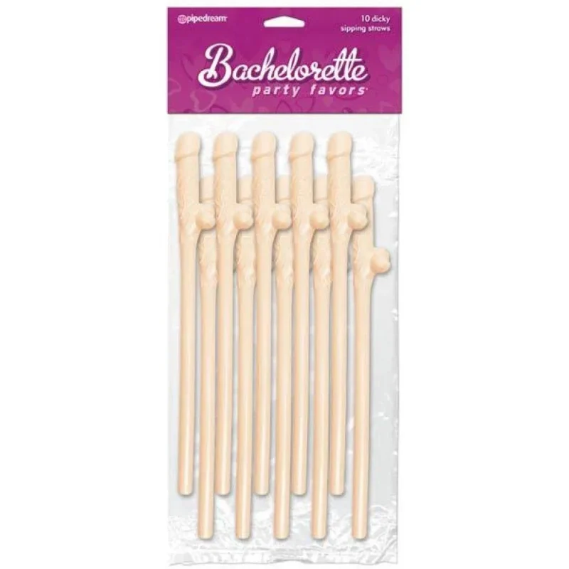 bachelorette party drinking straws flesh straws set of 10