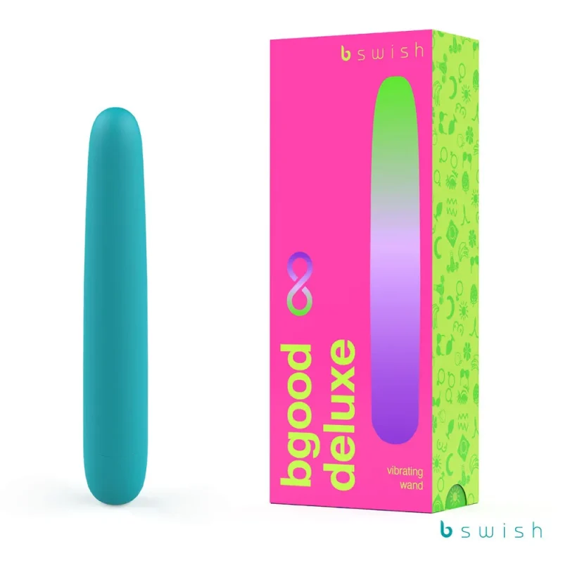 bgood infinite deluxe vibrator sea foam teal 18cm usb rechargeable