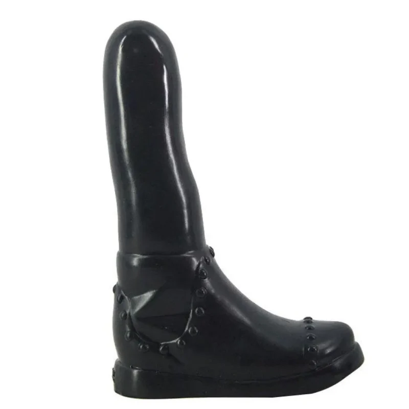 black boot shaped dildo