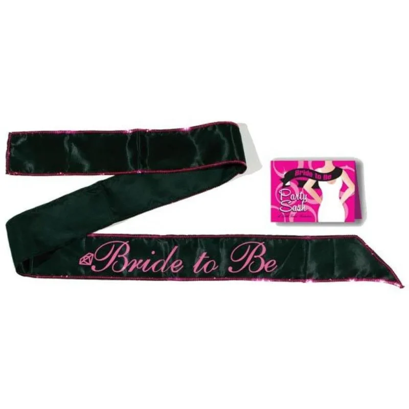 black bride to be sash for hen party