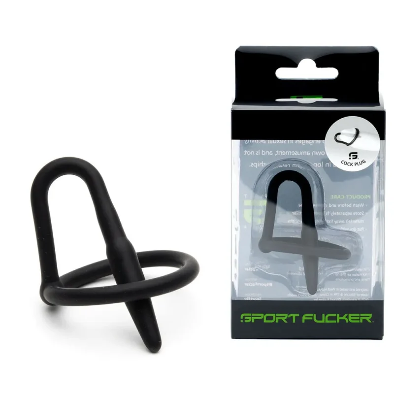 black cock plug urethral sound sport fucker