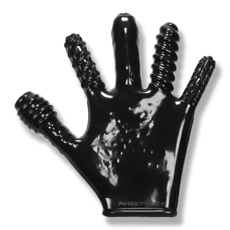 black finger fuck glove