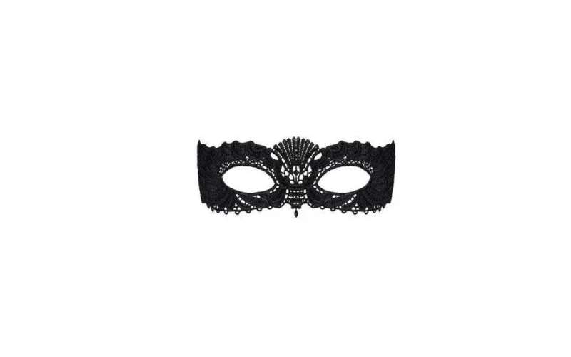 black mask a700 with ribbon ties