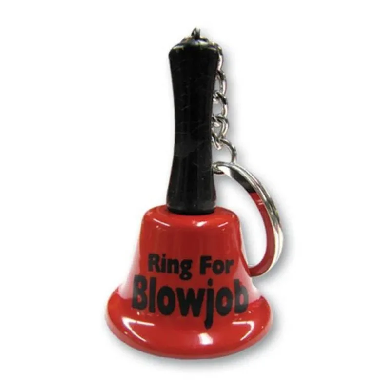 blow job ring mini bell keychain