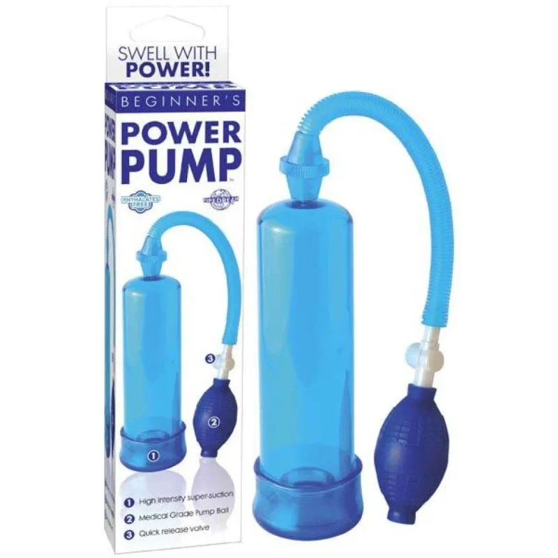 blue beginner s power penis pump