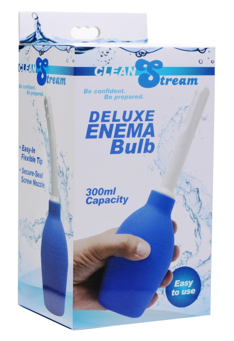 blue deluxe enema bulb