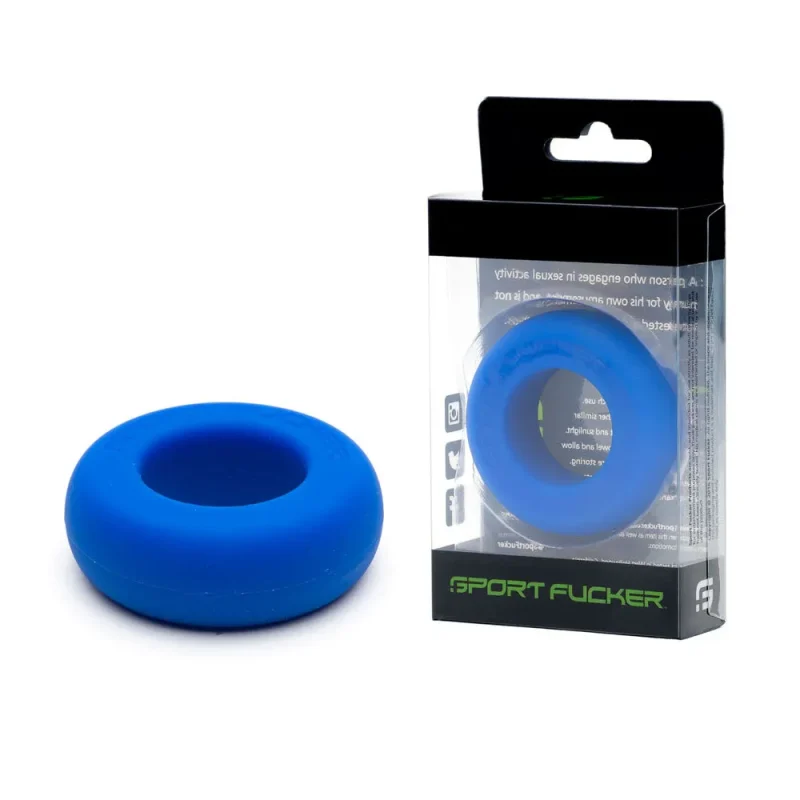 blue sport muscle cock ring boost performance