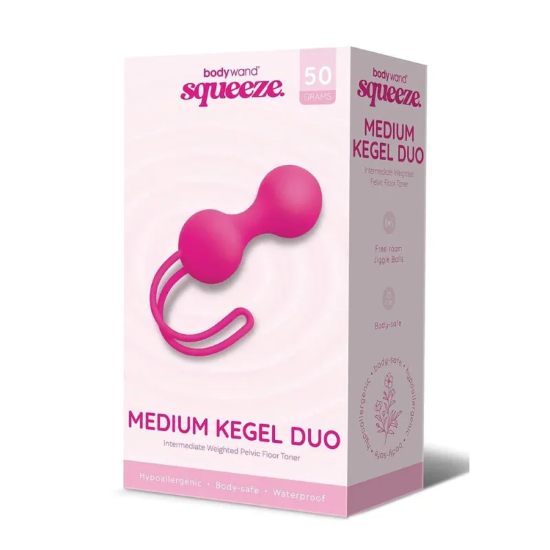 bodywand squeeze medium pink kegel balls 50g