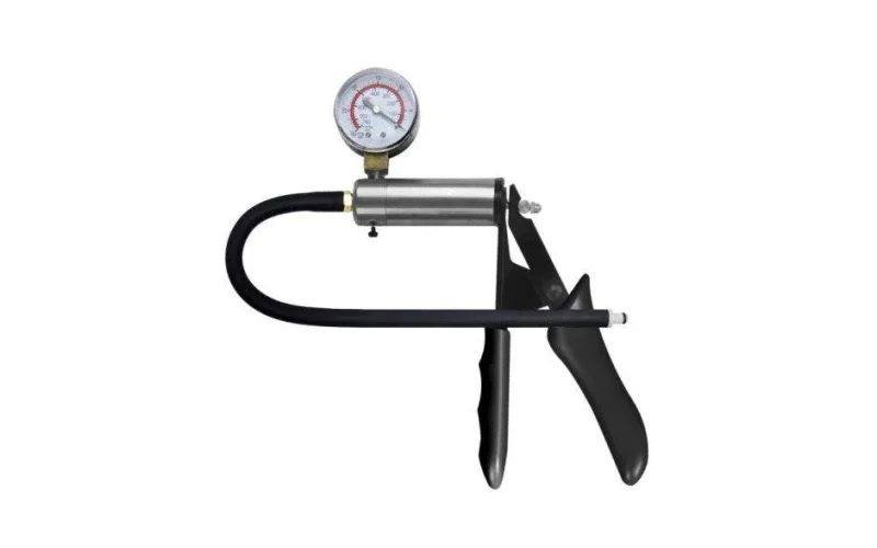 brass fire pump with pressure gauge hose