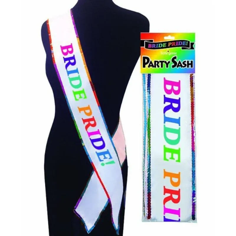 bride pride hens party sash novelty