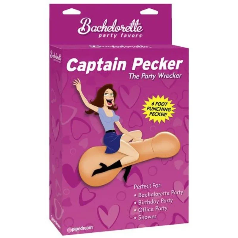 captain pecker bachelorette party favors inflatable penis