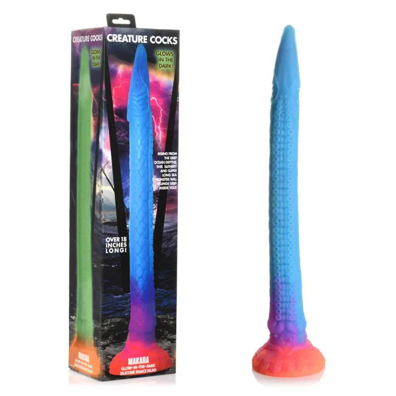 colored 46cm silicone fantasy tentacle dildo