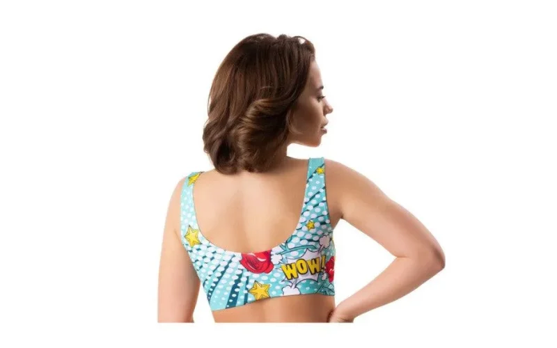 comic inspired crop top for trendy shoppers