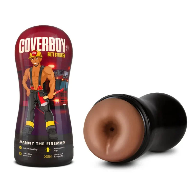 coverboy manny fireman tan male stroker