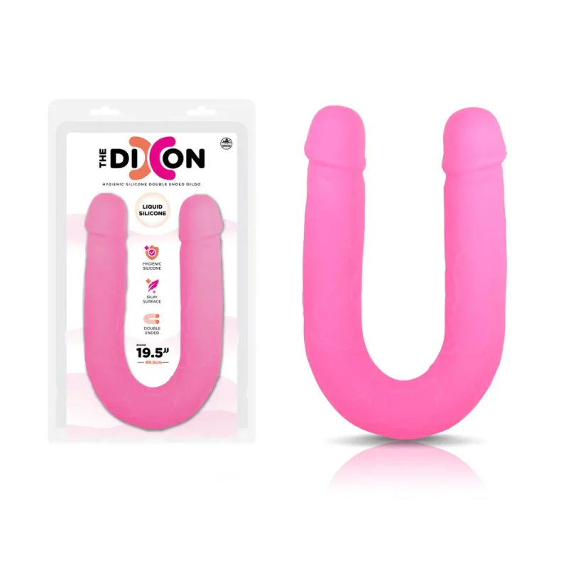 dixon pink 50cm silicone double dong