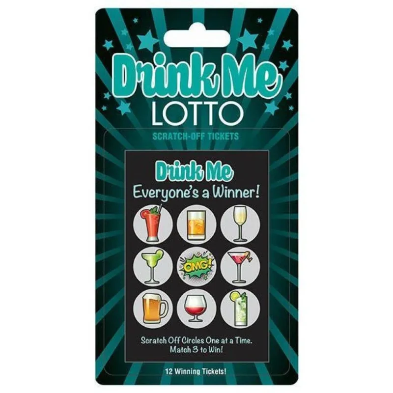 drink me lotto fun party scratcher game