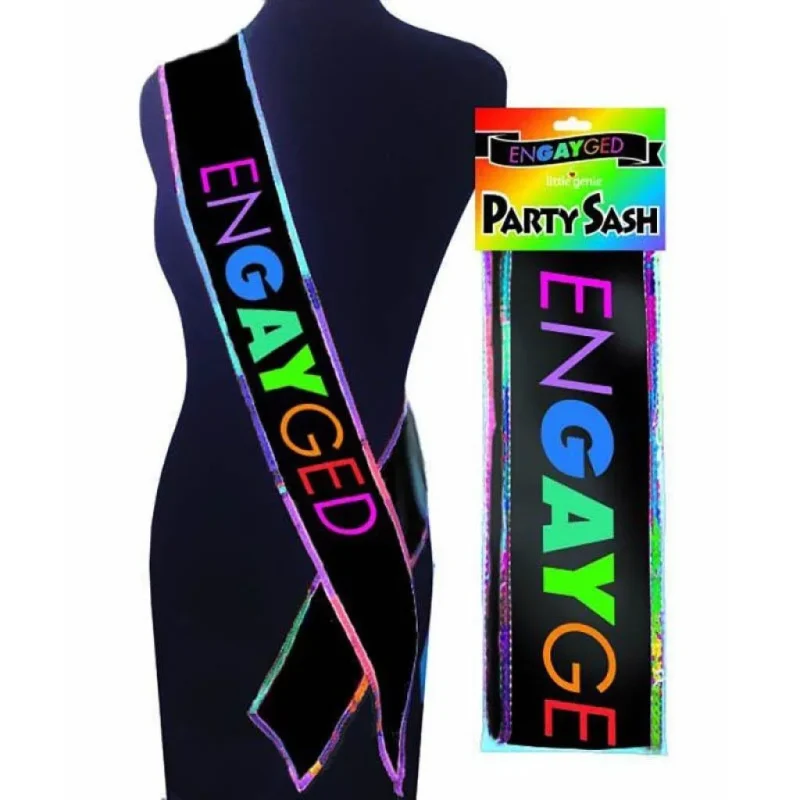 engayged party sash novelty bridal sash