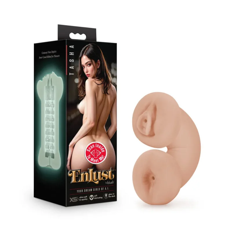 enlust tasha glow in dark dual ended stroker