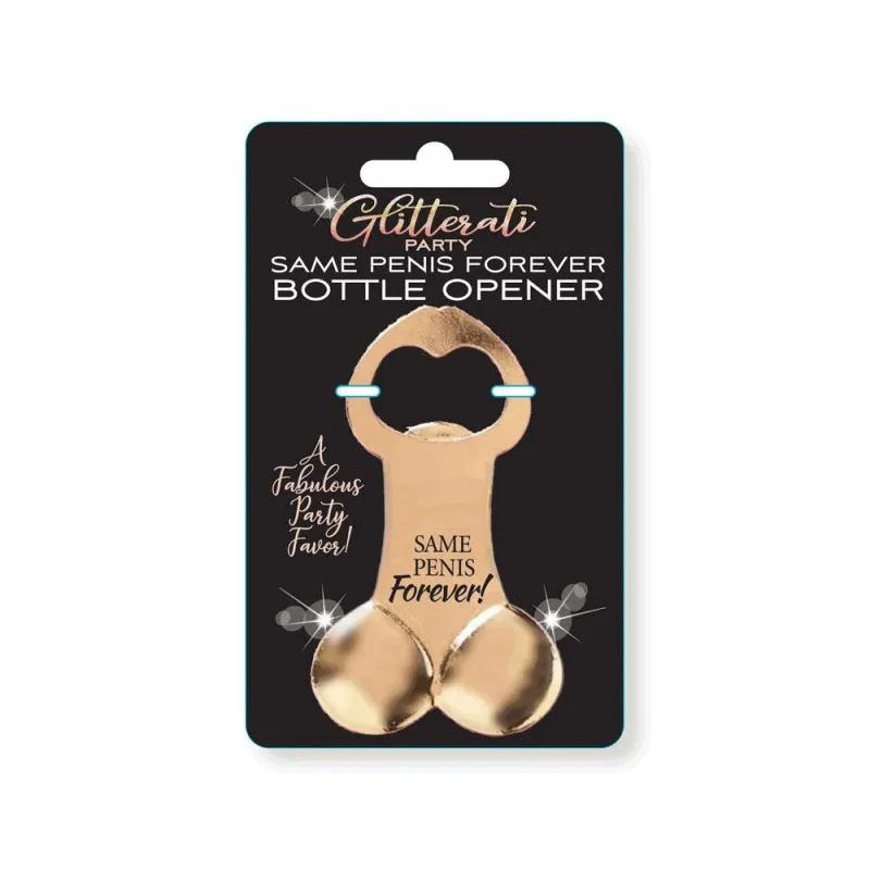 forever glitter penis bottle opener