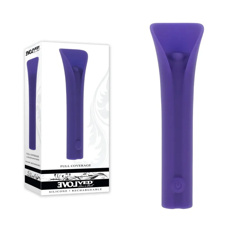 full coverage purple usb rechargeable bullet vibrator