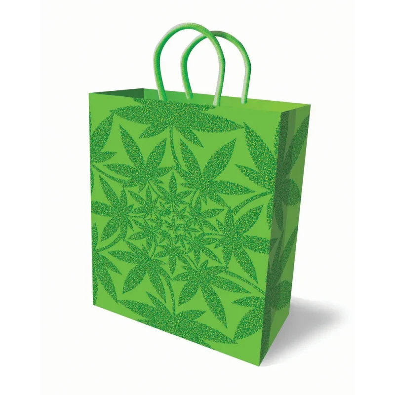 ganja glitter gift bag unique novelty present