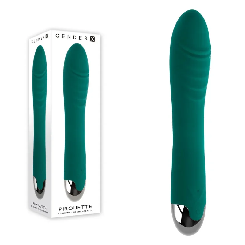 green 20 6 cm usb rechargeable vibrator gender x pirouette