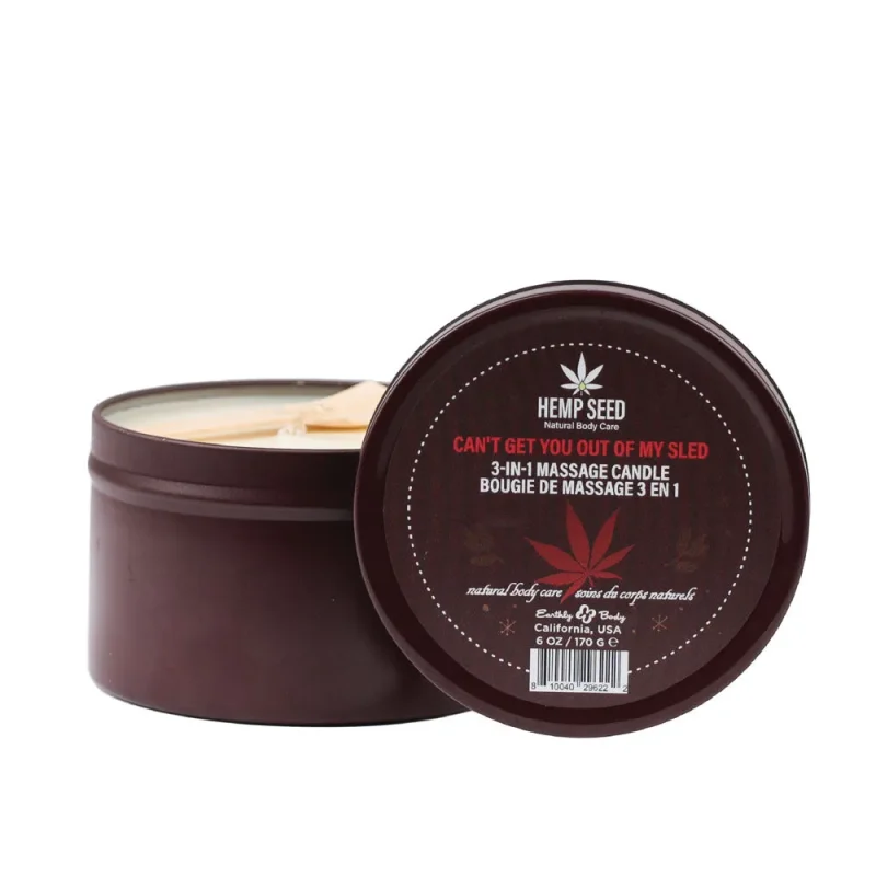 hemp massage candle sparkling aquatic juicy pomegranate 170g