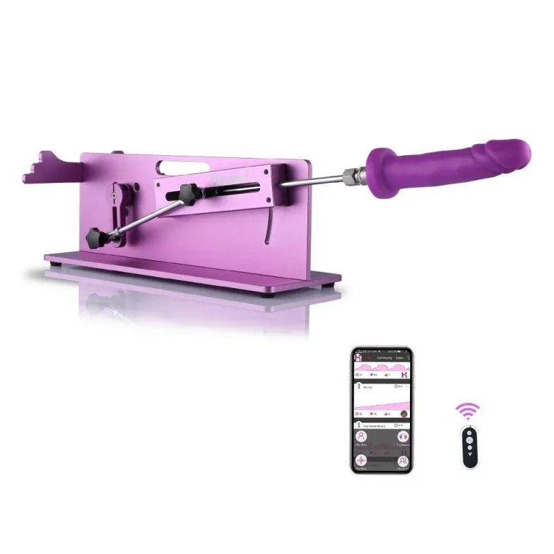 hismith 2 0 pro purple sex machine with app remote 3 in 1 control