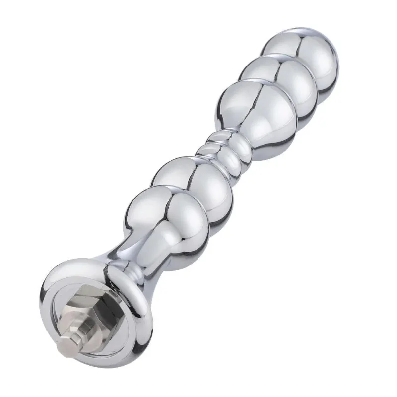 hismith 8 2 aluminum beaded anal dildo