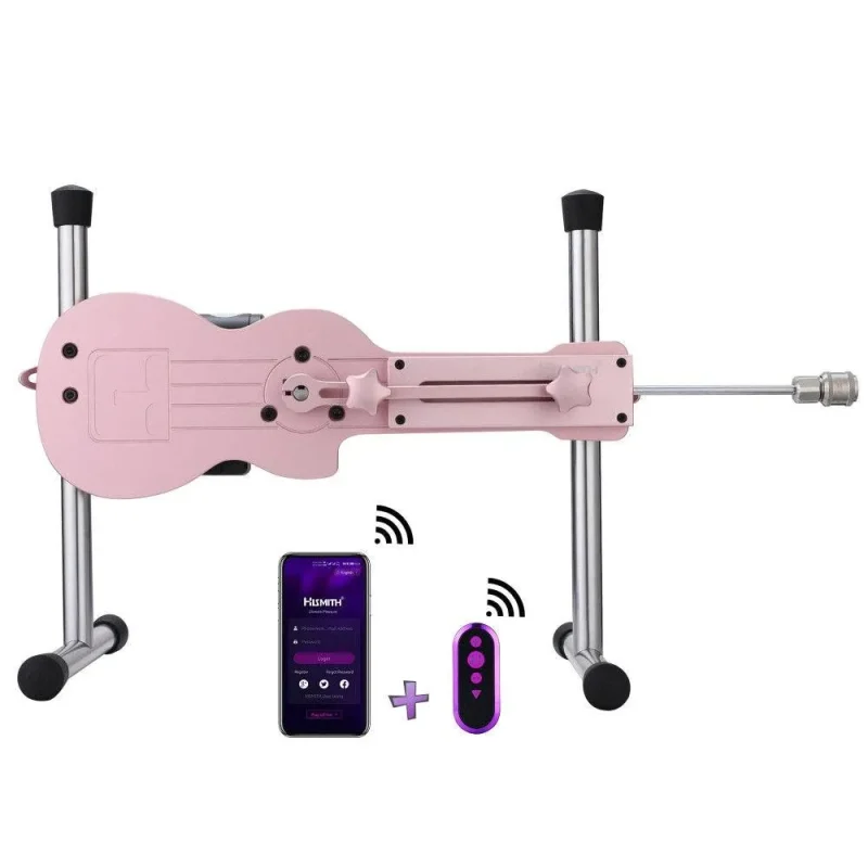 hismith mini pink app controlled sex machine with kliclok