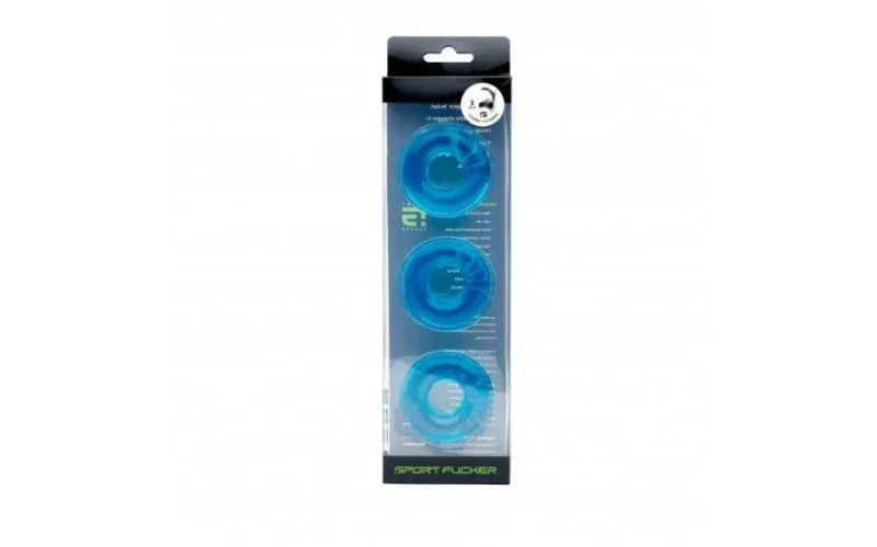 ice blue chubby cockring 3 pack sport fucker