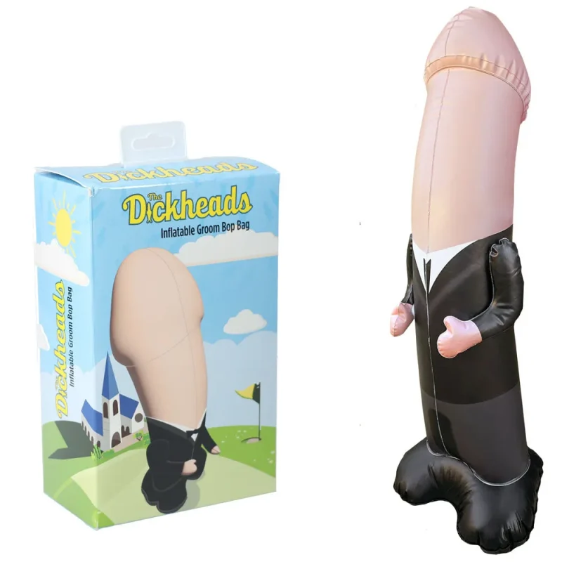 inflatable penis punching bag 100cm groom bop bag s line the dickheads