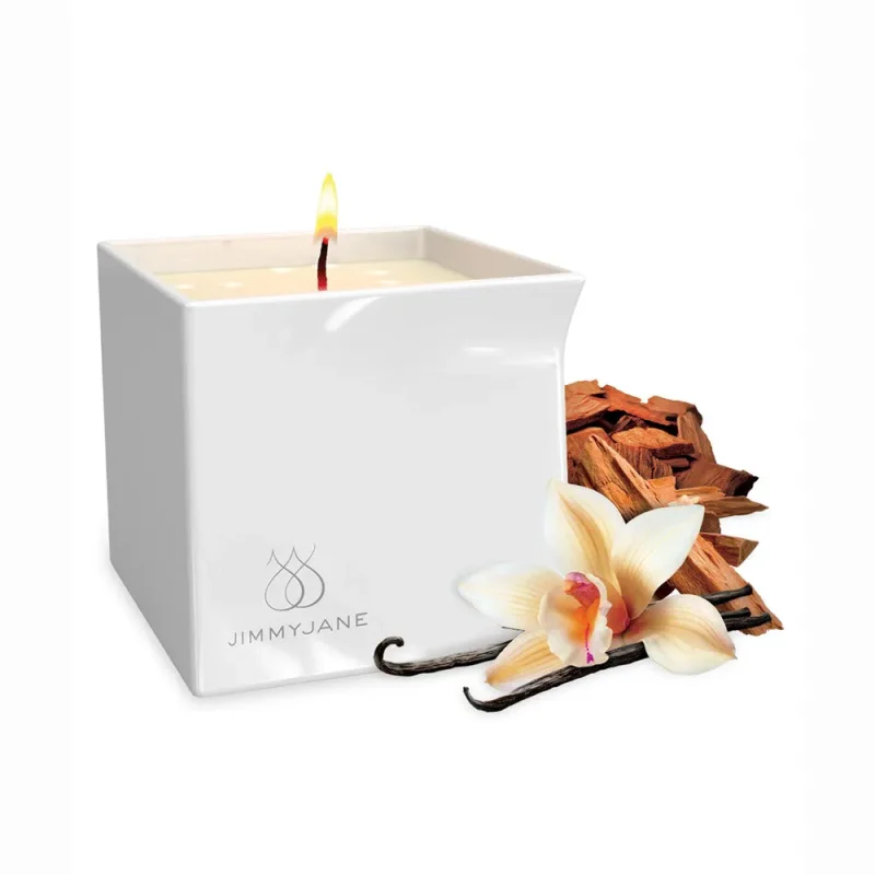 jimmyjane afterglow vanilla sandalwood massage candle 128g