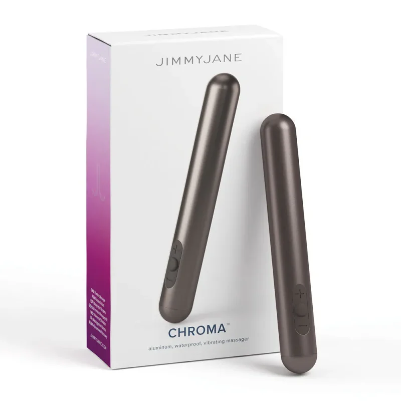 jimmyjane chroma space grey 14cm usb rechargeable bullet