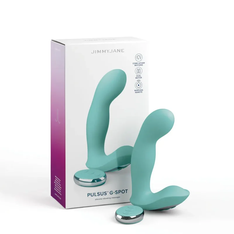 jimmyjane pulsus teal g spot vibrator usb wireless remote