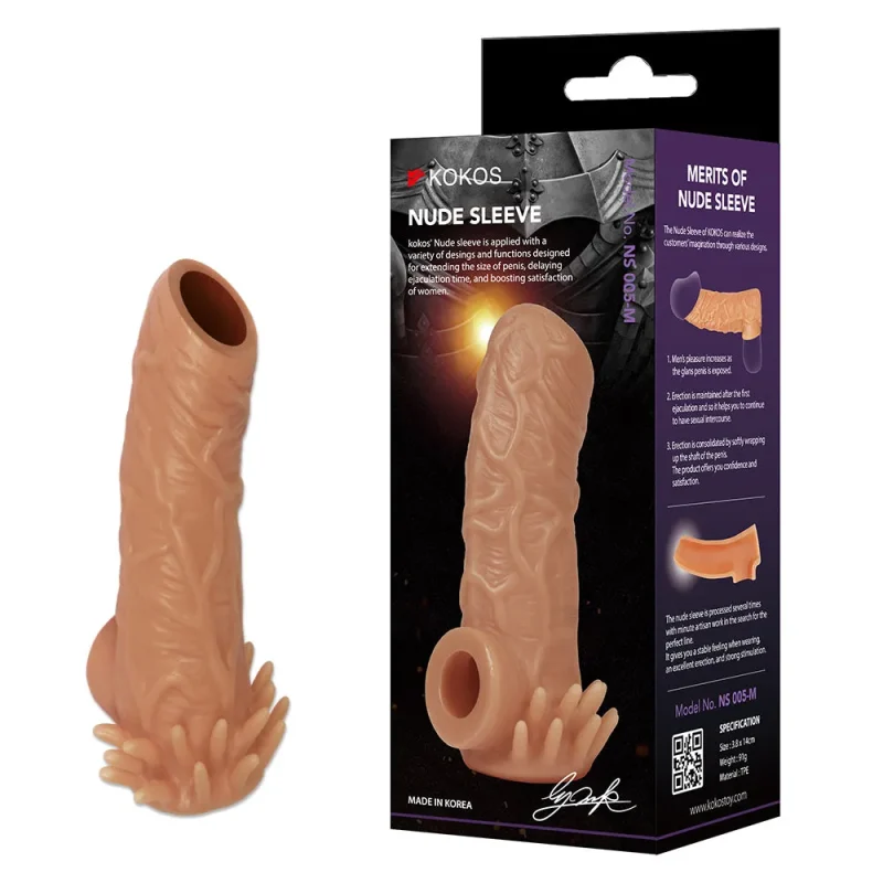 kokos nude sleeve 5 flesh colored penis