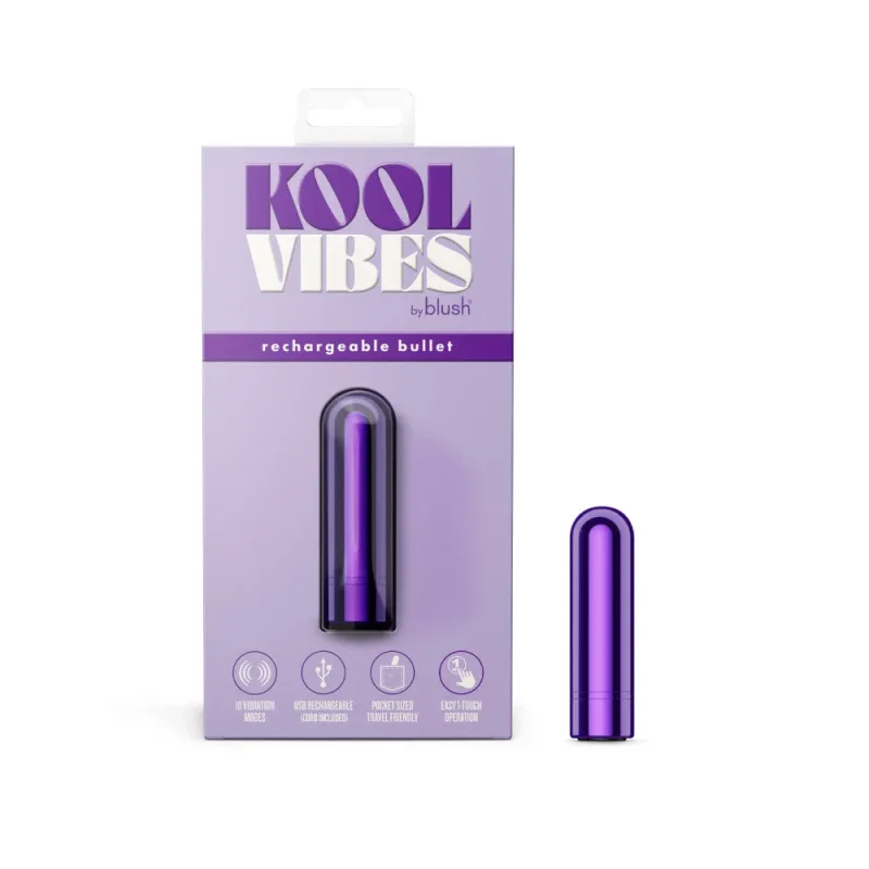 kool vibes grape mini bullet 6 4cm usb rechargeable