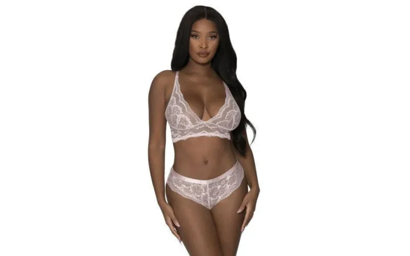 lace cami short lounge set