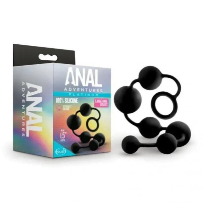 large platinum silicone anal beads for ultimate pleasure