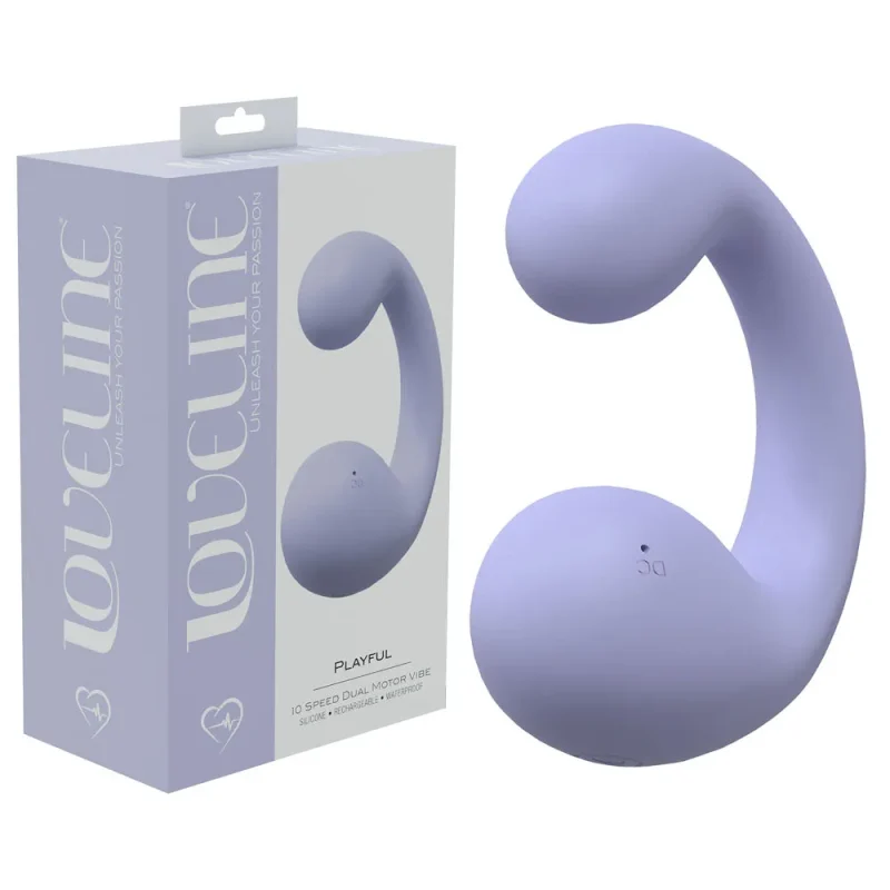 lavender dual vibrator 8 5 cm loveline playful