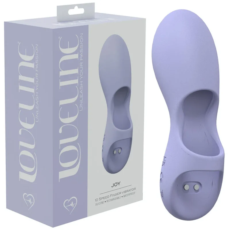 lavender usb rechargeable finger stimulator loveline joy