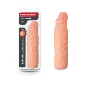 loveclone rx 20cm flesh penis extender sleeve